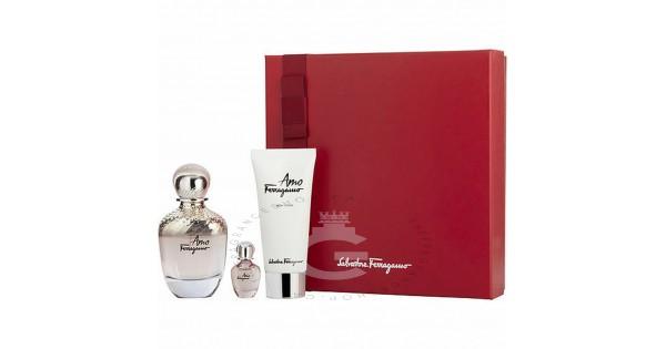 大型セールや時期 Ferragamo Salvatore Amo Her For EDP 100ml Set Gift Ferragamo 香水(女性用)